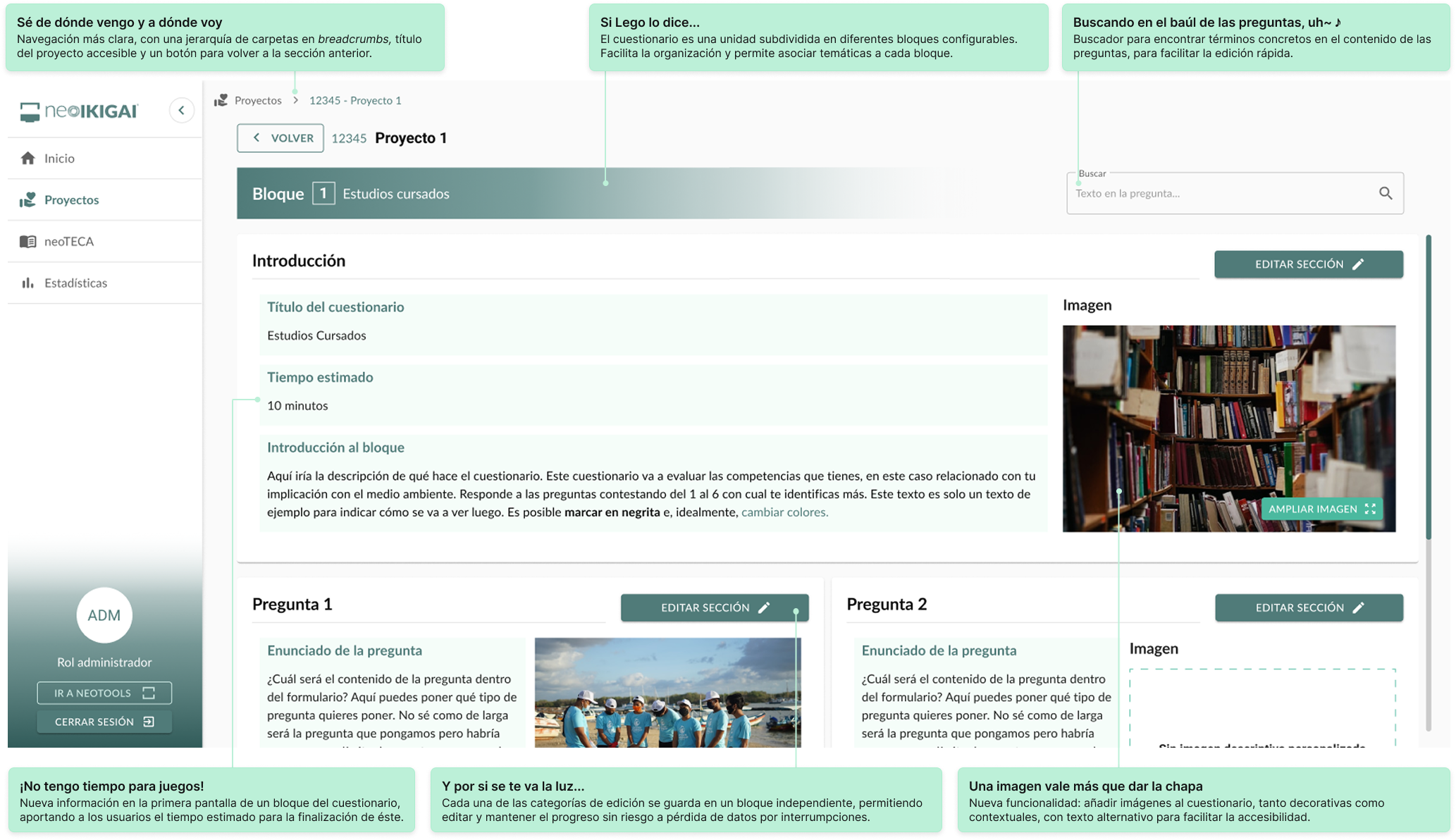Comparativa - Cuestionario - Configuración